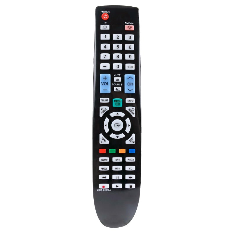 Vinabty New BN59-00852A Replaced Remote fit for Samsung TV LN32B550 LN32B550K1F LN32B640 LN37B550 LN40B550 LN40B610 LN40B610A5F LN46B610 LN52B550 LN52B610 LN55B650 PN50B550 BN59-00851A BN59-00854A BN59-00853A - Image 1